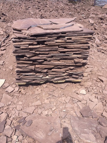 Плитняк лемезит бордовый для цоколя 1,5-2 см купить в Стерлитамаке