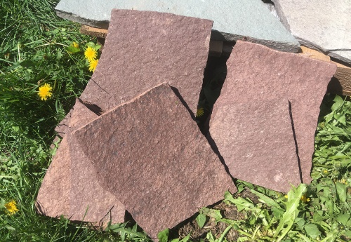 Плитняк лемезит бордовый для цоколя 1,5-2 см купить в Стерлитамаке