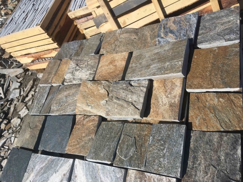 Плитка пилёная златолит Уральский для цоколя, отмостки купить в Стерлитамаке