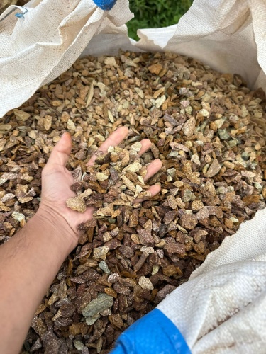 Златолит персиковый декоративная каменная крошка купить в Стерлитамаке